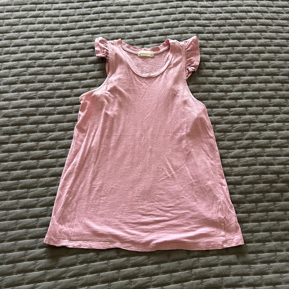 Altar'd State | Pink Ruffle Racerback Tank- Size XS - Picture 3 of 6